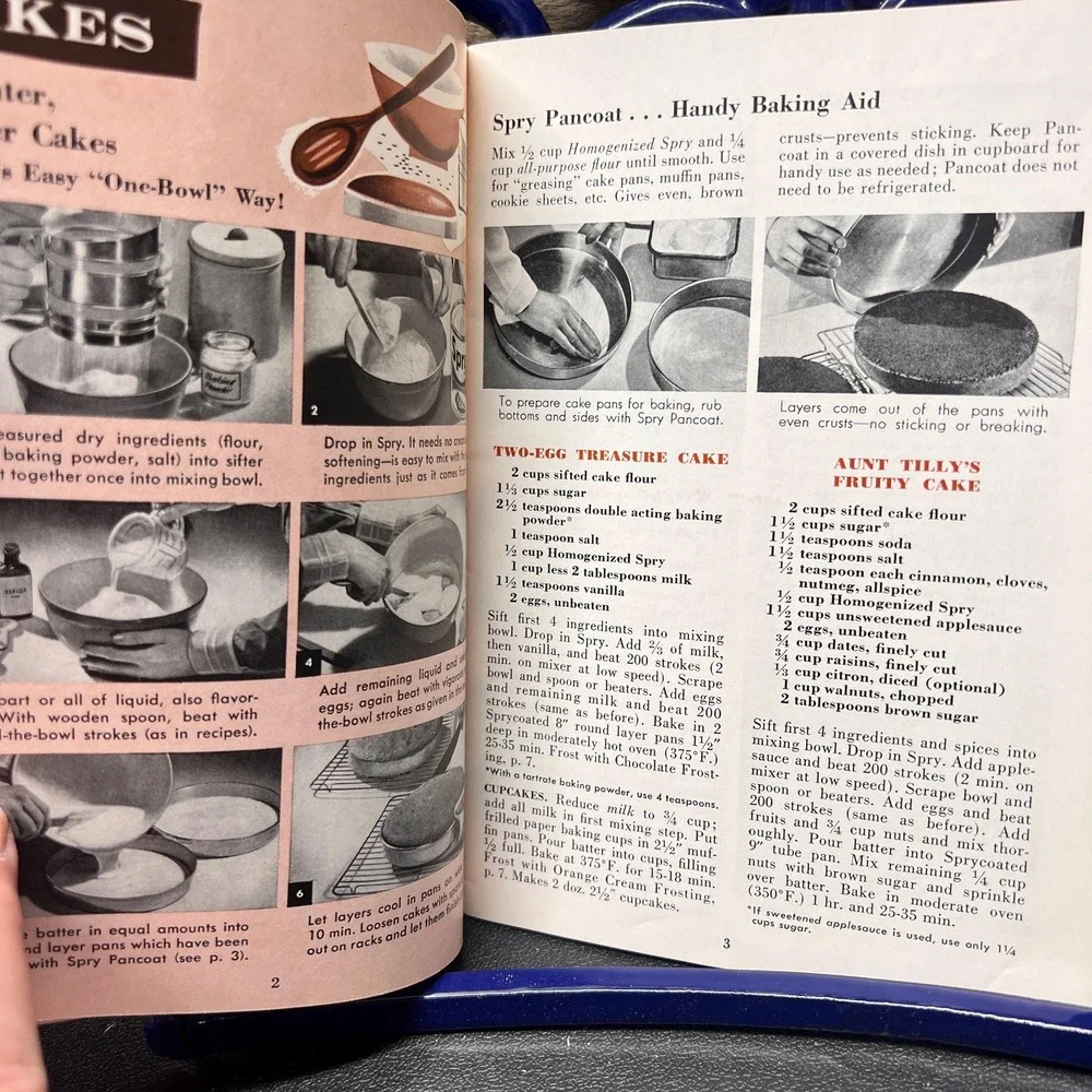 Spry 20th Anniversary Cookbook of old and‎ new favorites vtg recipe pamphlet